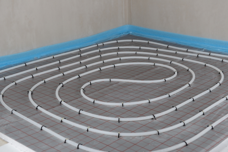 10 - 200 m² Tackersystem Fußbodenheizung mit Regeltechnik